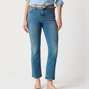 NWT J Crew factory mid rise flare crop jean all day stretch size 29